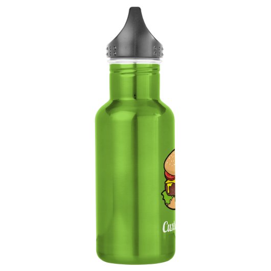 Cheeseburger waterfles (Links)