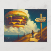 Cheeseburgers 25 Miles Away Hiking Trail Briefkaart (Voorkant)