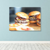 Cheeseburgers Canvas Afdruk (Insitu (Houten vloer))