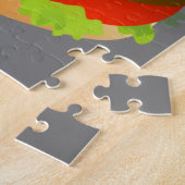 Cheeseburgers Hamburger Santa Hat Matching Xmas Legpuzzel (Zijkant)