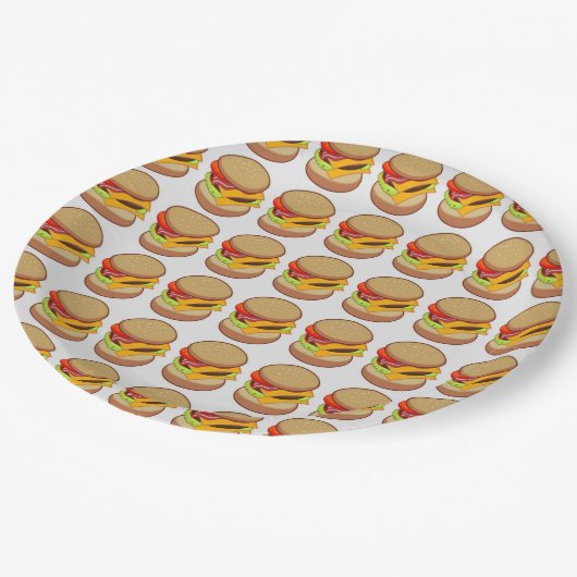 CHEESEBURGERS PAPIEREN BORDJE (Gekanteld)