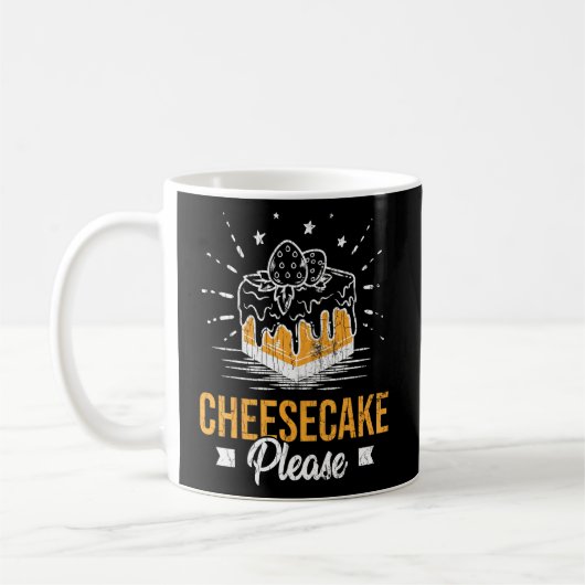 Cheesecake alsjeblieft grappige kaaseter koffiemok (Links)