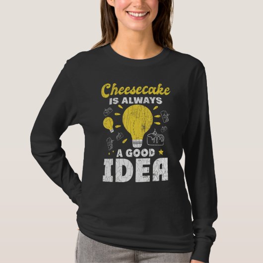 Cheesecake altijd een goed idee voor een goede sma t-shirt (Voorkant)