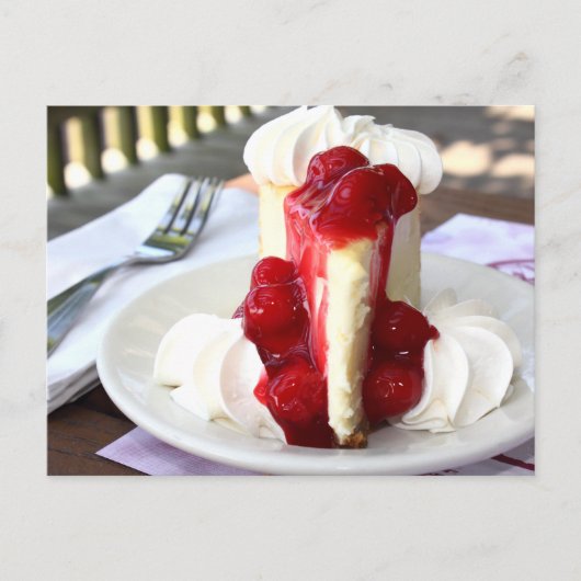 Cheesecake Briefkaart (Voorkant)