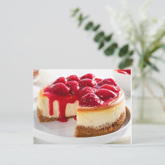 Cheesecake Briefkaart (Staand voorkant)