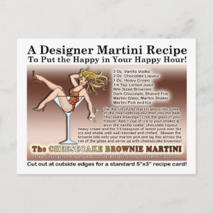 Cheesecake Brownie Martini Recept Briefkaart
