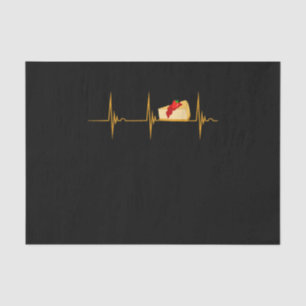 Cheesecake Dessert Cheese Cake Heartbeat Ekg Puls Tissuepapier