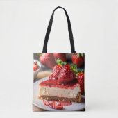 Cheesecake Foodie Bakers Canvas tas (Voorkant)
