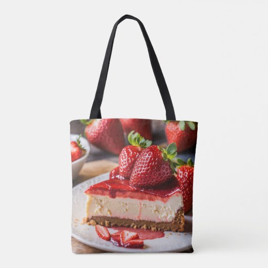 Cheesecake Foodie Bakers Canvas tas (Achterkant)
