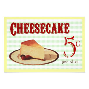 Cheesecake Foto Afdruk