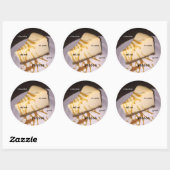 cheesecake-meme ronde sticker (Vel)