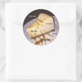 cheesecake-meme ronde sticker (Tas)