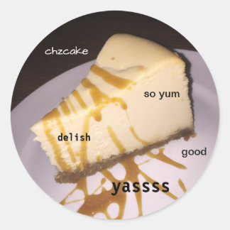 cheesecake-meme ronde sticker
