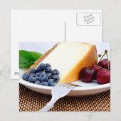 Cheesecake met fruit briefkaart (Voorkant / Achterkant)