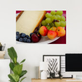 Cheesecake met fruit poster (Thuiskantoor)