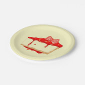 Cheesecake-namiddag of ochtendtheefeestje papieren bordje (Gekanteld)