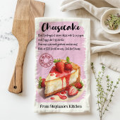 Cheesecake recept gepersonaliseerd theedoek