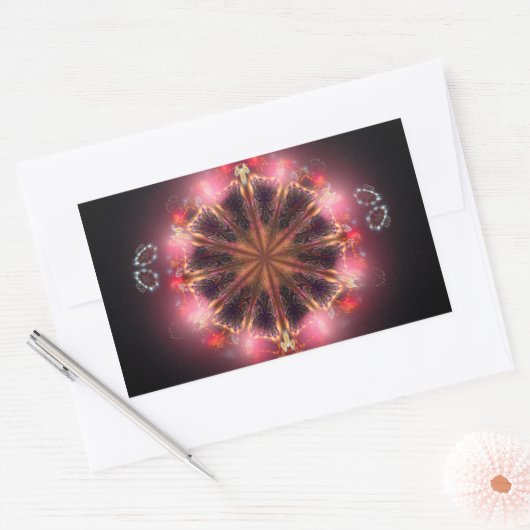 Cheesecake Rechthoekige Sticker (Envelop)