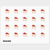 Cheesecake Ronde Sticker (Vel)