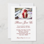 Cheesecake-uitnodigingen Kaart (Voorkant)