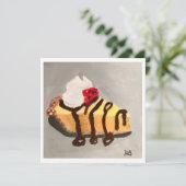 Cheesecake with Raspberries Kaart (Staand voorkant)