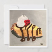 Cheesecake with Raspberries Kaart (Voorkant)