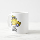 Cheesed Lightning Funny Cheese Pun Koffiemok (Voorkant links)