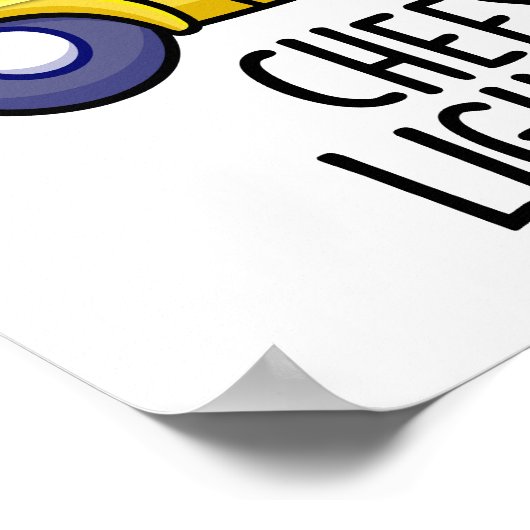 Cheesed Lightning Funny Cheese Pun Poster (Hoek)