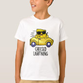Cheesed Lightning Funny Cheese Pun T-shirt (Voorkant)