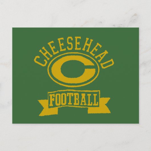 Cheesehead C Football 1 Briefkaart (Voorkant)
