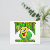 CheeseHead Cartoon 2 Briefkaart (Staand voorkant)