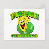 CheeseHead-Cartoon Briefkaart (Voorkant)