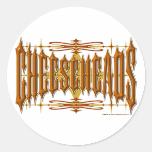 Cheesehead Metal Ronde Sticker