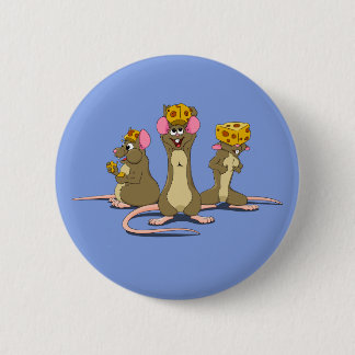 Cheesehead Mice Ronde Button 5,7 Cm