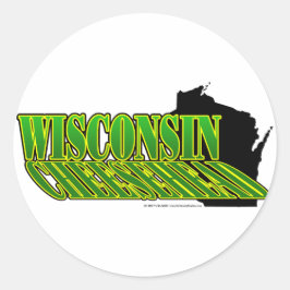 CheeseHead Shadow Ronde Sticker