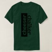 Cheeser Typografie T-shirt (Design voorkant)