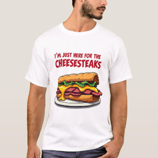 Cheesesteak Addict Joke Vlees en Kaas Lover Fun T-shirt