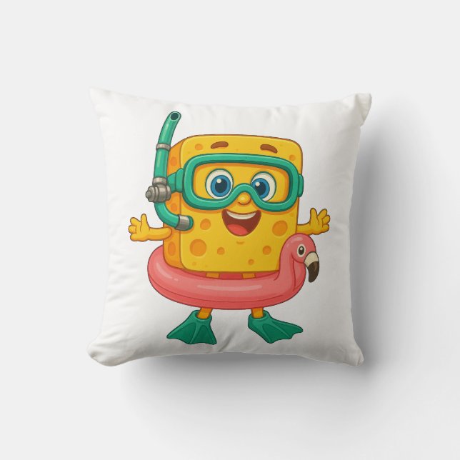 CheeseSunny™ – Zomer Serie door MiniSnackWorld Kussen (Voorkant)