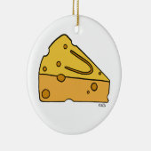 Cheesin' Cutie Kaas Keramisch Ornament (Rechts)