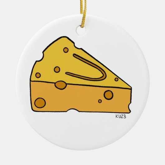 Cheesin' Cutie Kaas Keramisch Ornament (Voorkant)