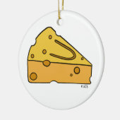 Cheesin' Cutie Kaas Keramisch Ornament (Links)