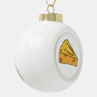Cheesin' Cutie Kaas Keramische Bal Ornament