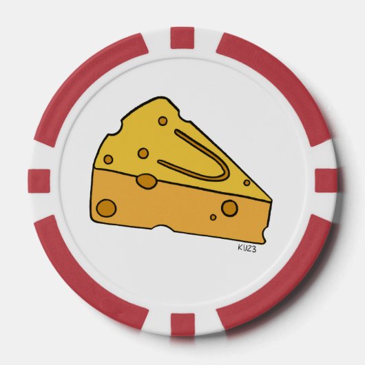Cheesin' Cutie Kaas Poker Chips (Voorkant)