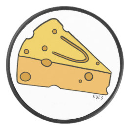 Cheesin' Moppie Kaas Hockey Puck