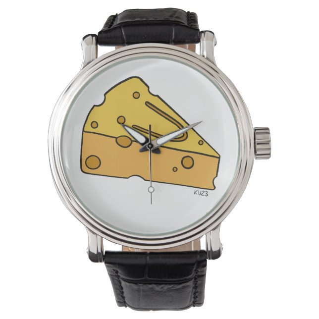 Cheesin' Moppie Kaas Horloge (Voorkant)