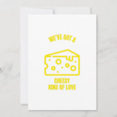 Cheesy-achtige liefde grappige kaasgrappen kaart (Voorkant)