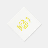 Cheesy-achtige liefde grappige kaasgrappen servet (Hoek)