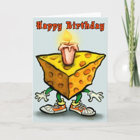 Cheesy Birthday Kaart (Voorkant)