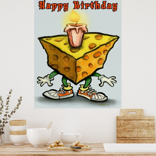Cheesy Birthday Poster (Keuken)