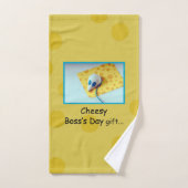 Cheesy Boss Day, Holiday, Humor Bad Handdoek (Handdoek)